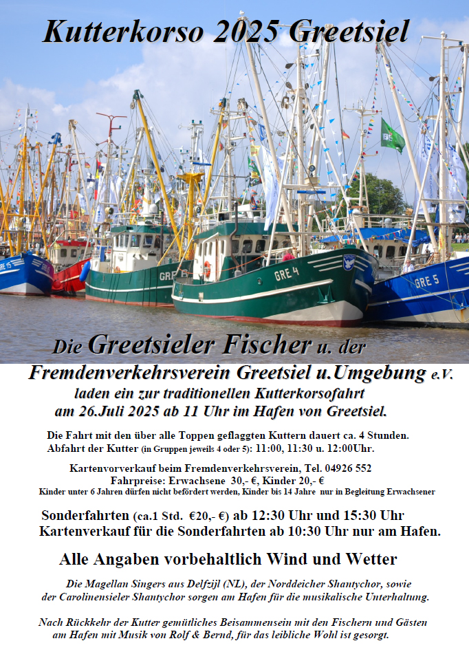 Korsofahrt 2025 Greetsiel